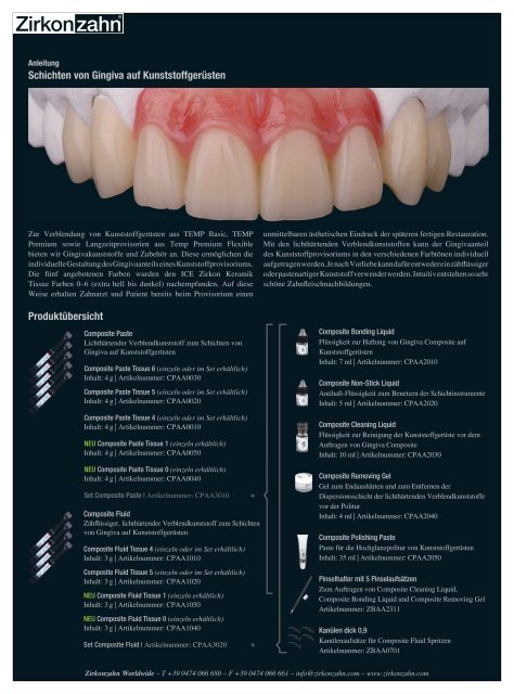 Anleitung_Schichten von Gingiva auf ... - Zirkonzahn