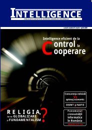 INTELLIGENCE INTELLIGENCE - Serviciul RomÃ¢n de InformaÅ£ii