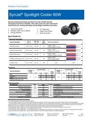 SynJetÂ® Spotlight Cooler 60W - Nuventix