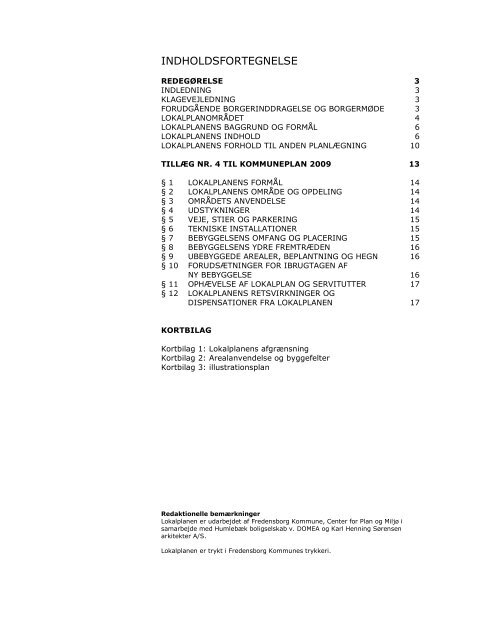 Lokalplan nr. H104 - Fredensborg Kommune