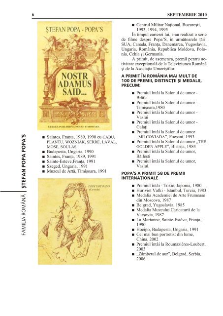 Nr. 3(38), 2010, septembrie (PDF) - Biblioteca judeÅ£eanÄ "Petre Dulfu"