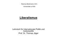 3. Die liberale IB-Theorie - Lehrstuhl fÃ¼r Internationale Politik und ...