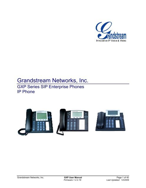 Grandstream Networks, Inc. - gnTel