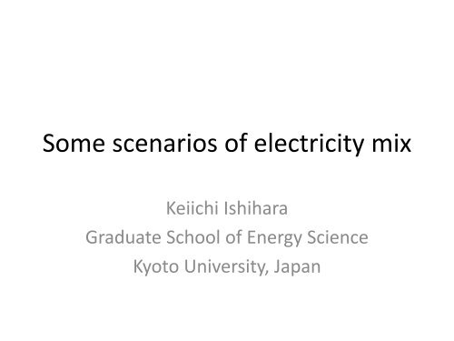 Prof. Keiichi Ishihara, Kyoto University, Japan - The Joint Graduate ...