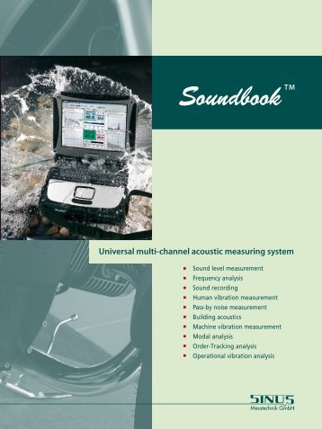 Soundbook_MK1 Measurement System - SINUS Messtechnik GmbH