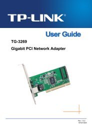 TG-3269 Gigabit PCI Network Adapter - TP-Link