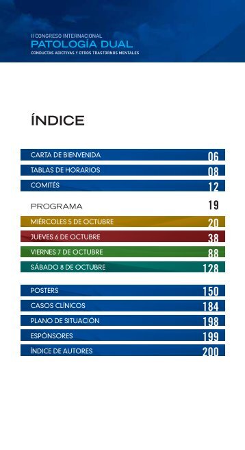 Program - Asociación Española de Patología Dual