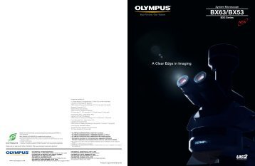 BX53/63 Motorized Brochure (PDF) - Olympus America