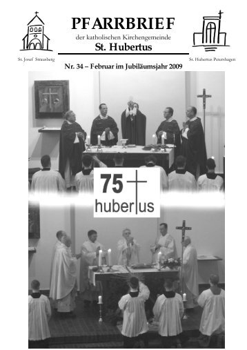 PFARRBRIEF - Katholische Pfarrgemeinde St. Hubertus