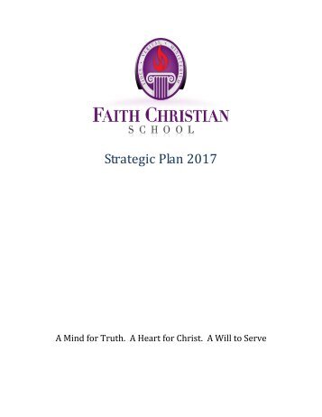 Strategic Plan 2017 - Faith Christian School