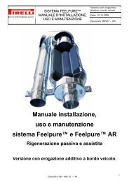 Manuale installazione, uso e manutenzione sistema Feelpureâ¢ e ...