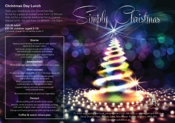 Christmas Day Lunch - Etrop Grange Hotel