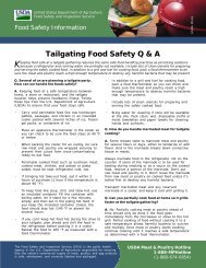 Tailgating Food Safety - Food Safety and Inspection Service - US ...