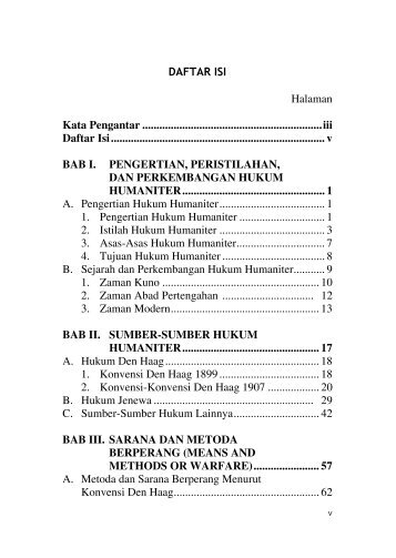 DAFTAR ISI Halaman Kata Pengantar ... - USUpress