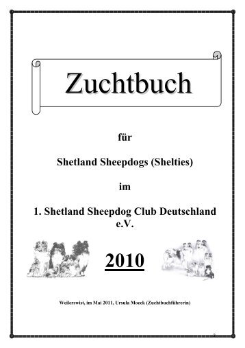 Zuchtbuch 2010 _Deckblatt_ - Shetland Sheepdog Club Deutschland