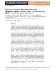 palaeoenvironmental evolution of the Tunisian carbonate platform ...