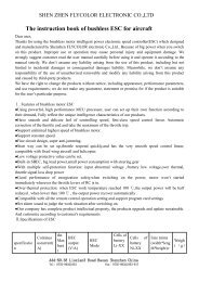 The instruction book of bushless ESC for aircraft - ABC-rc