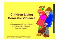 Children Living Domestic Violence - The Greenbook Initiative