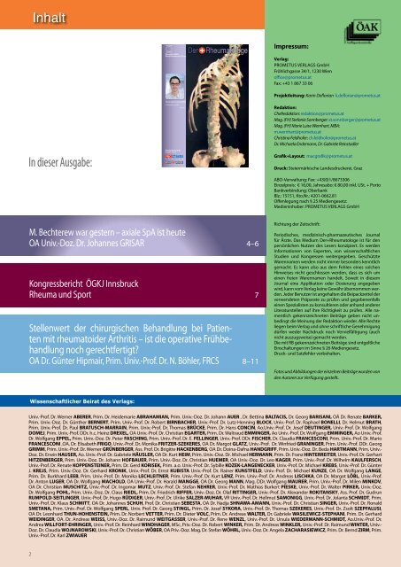 Der Rheumatologe - prometus.at