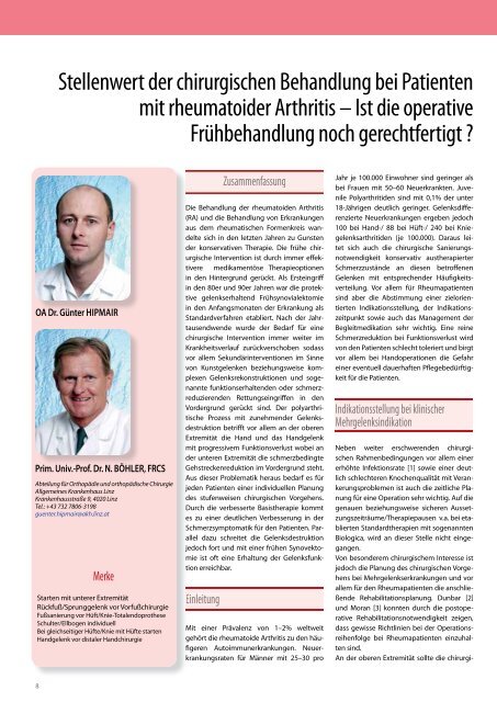 Der Rheumatologe - prometus.at