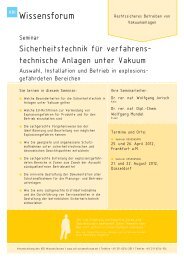 technische Anlagen unter Vakuum - Vacuum-Guide