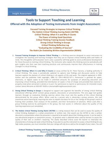 Overview of critical thinking support materials.pdf - Nyack College