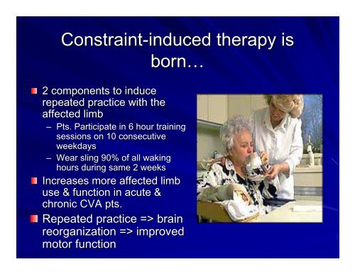 Modified Constraint-Induced Therapy