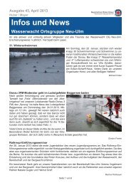 Infos und News 43 - Wasserwacht Ortsgruppe Neu-Ulm