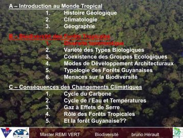 BiodiversitÃ© des ForÃªts Trop