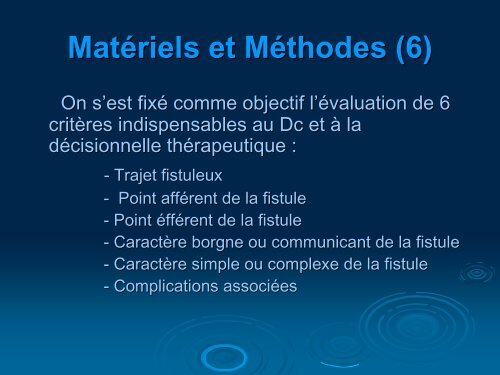 Apports du scanner multibarrette dans l'Ã©valuation des fistules ...