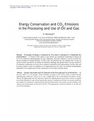 energy conservation and co2 emissions in the processing and use ...