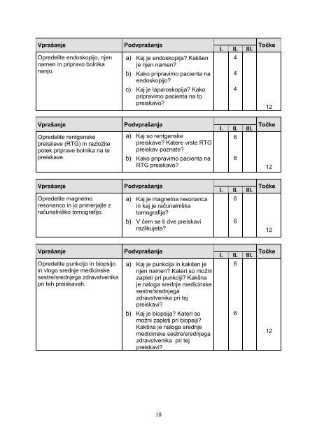 POKLICNA MATURA 2011/12 Program: zdravstvena nega ...