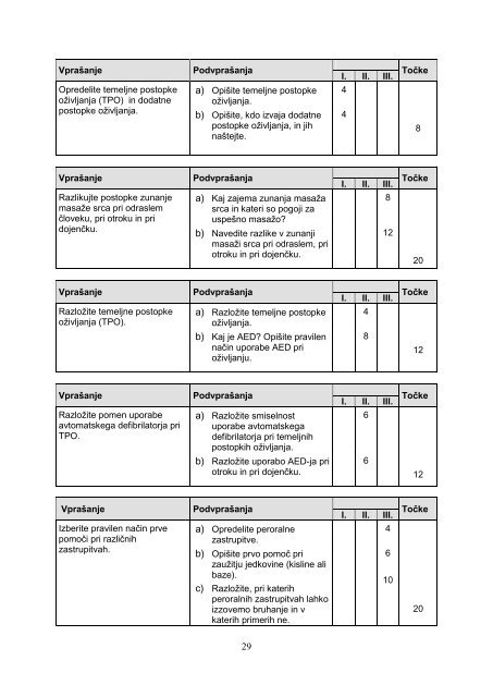 POKLICNA MATURA 2011/12 Program: zdravstvena nega ...