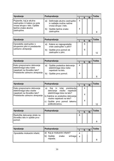 POKLICNA MATURA 2011/12 Program: zdravstvena nega ...