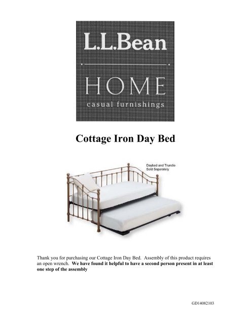 Ll bean cheap iron bed