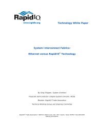 Technology White Paper System Interconnect Fabrics ... - ARRC