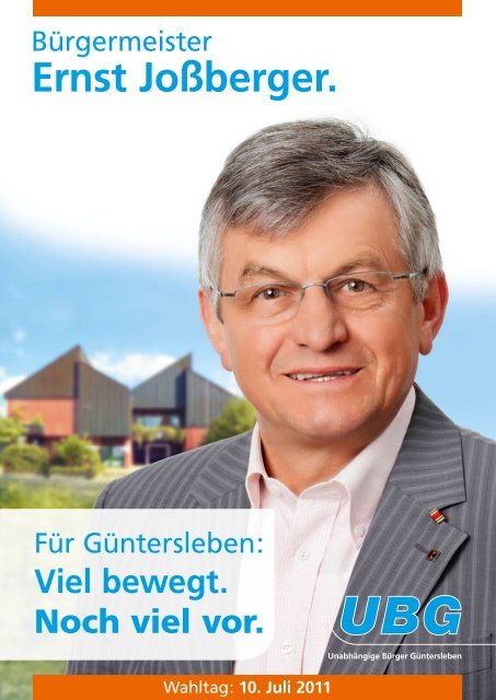 Ernst Joßberger. - Unabhängige Bürger Güntersleben