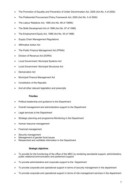 Annual Performance Plan 2009-10 - Co-operative Governance and ...