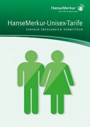 HanseMerkur-Unisex-Tarife - HanseMerkur VertriebsPortal