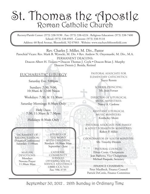 Roman Catholic Church - Saint Thomas the Apostle Church