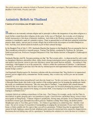 Animistic Beliefs in Thailand - Thai Healing Alliance