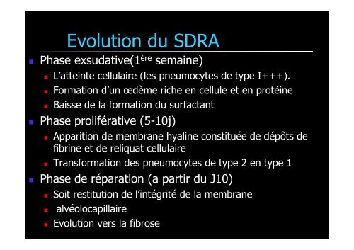 SDRA dÃ©finition physiopath - ATuRea