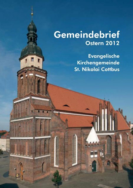 Gemeindebrief - Evangelische Kirchengemeinde St. Nikolai Cottbus