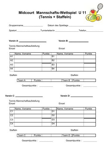 Midcourt-Mannschaft Spielbericht - Tennisbezirk AC DN HS