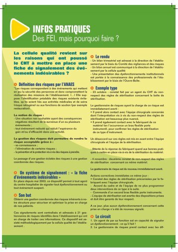 Les FEI, pourquoi faire - Centre Hospitalier Territorial