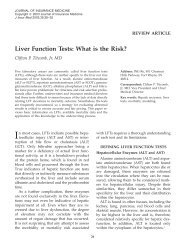 Liver Function Tests: What is the Risk?