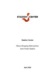 Stadion Center Wiens Shopping-Wahrzeichen beim Prater-Stadion