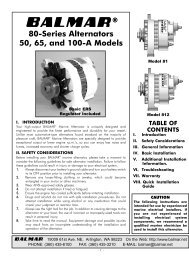 8-Series Alternator - Balmar