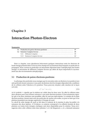 Interaction Photon-Electron - APC