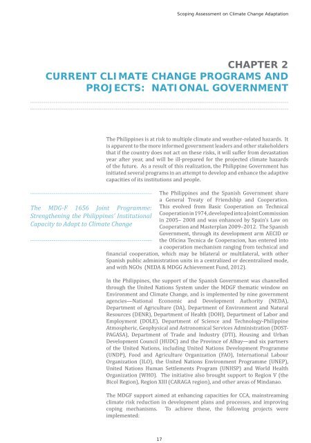 Scoping Assessment on Climate Change Adaptation in the Philippines